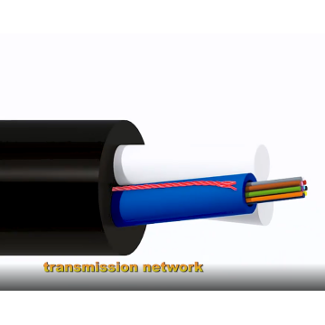 Cable de fibra óptica ASU 4 núcleos G652D PE chaqueta